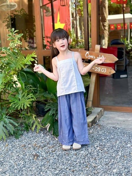  Ivy Set | Áo 2 dây nơ sau + Quần dài xếp pli trendy 