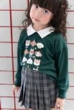 College Skirt - kẻ sọc xám - Chân váy xếp pli 
