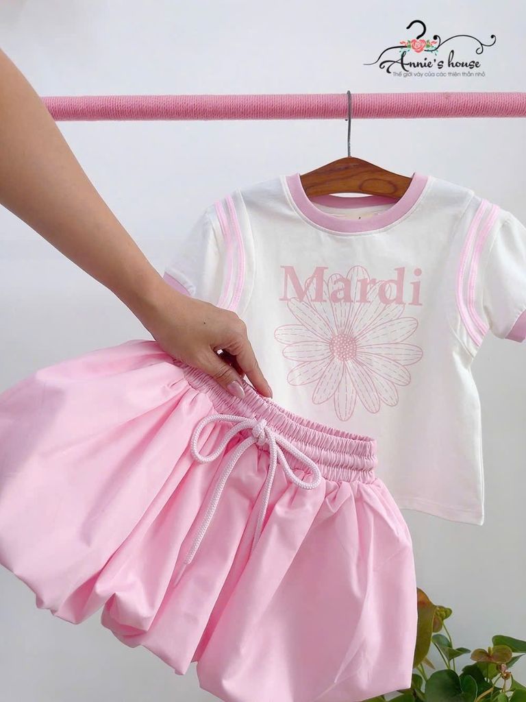  Set Pumpkin Spice chân váy bí ngô - Hồng Phấn 