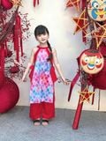  Áo Dài An Nhiên Nơ Điệu Đà - Quần Đỏ 