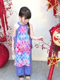  Áo Dài An Nhiên Nơ Điệu Đà - Quần Xanh 