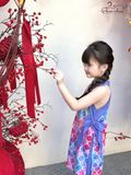  Áo Dài An Nhiên Nơ Điệu Đà - Quần Xanh 