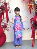  Áo Dài An Nhiên Nơ Điệu Đà - Quần Xanh 