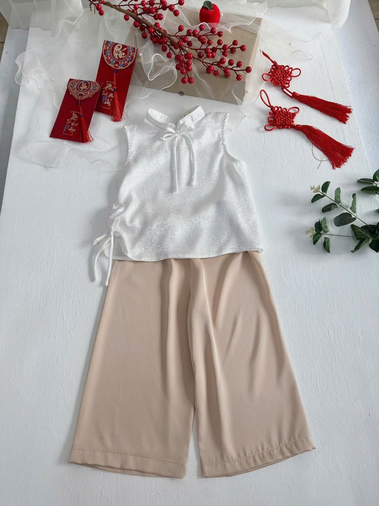  Quần Lụa Pant Nude dáng suông nhẹ nhàng 