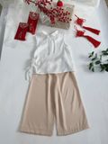  Quần Lụa Pant Nude dáng suông nhẹ nhàng 