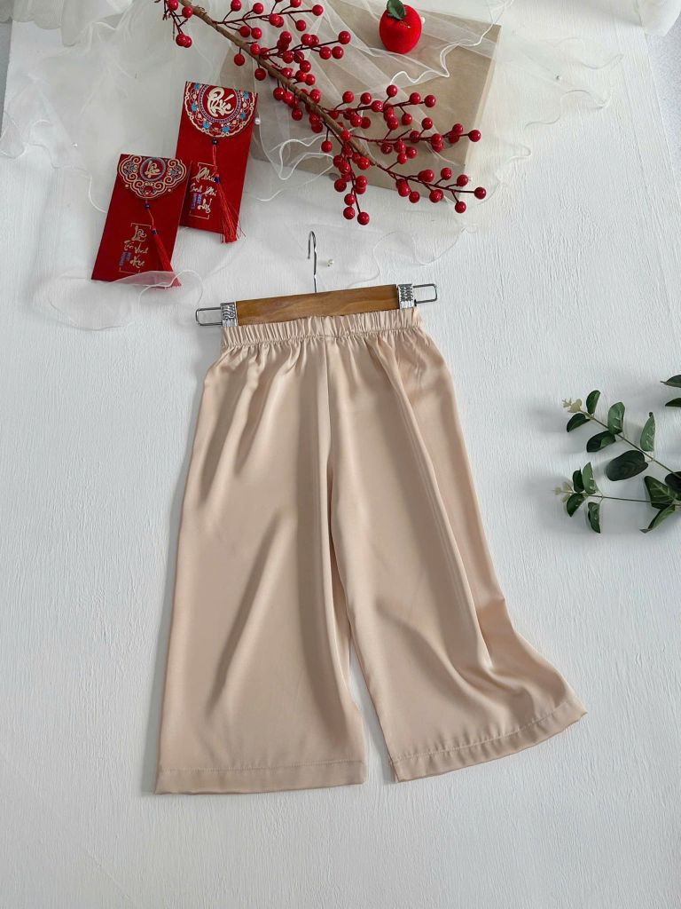  Quần Lụa Pant Nude dáng suông nhẹ nhàng 