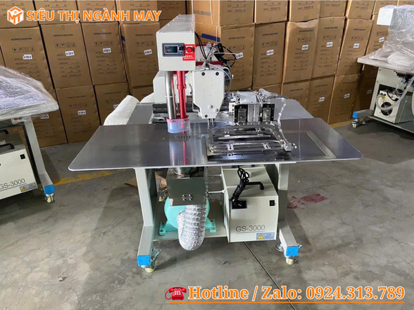 Máy May Lập Trình Bổ Trụ Áo PoLo Tự Động
