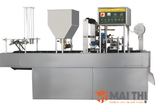 Máy chiết rót và dán màng cốc tự động