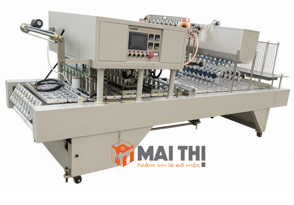 Máy chiết rót và dán màng cốc tự động 16 làn