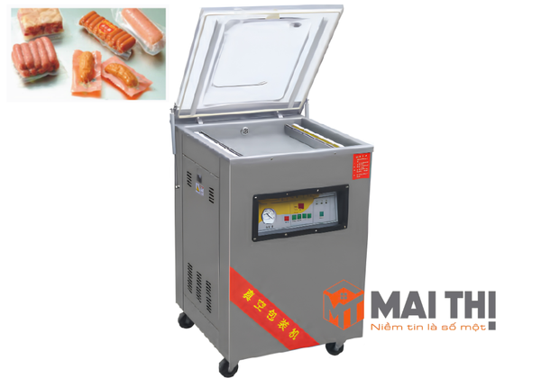 Máy đóng gói hút chân không công nghiệp dạng đứng.