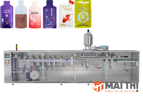 Máy đóng gói túi định hình nằm ngang hai đầu HC-180SDY