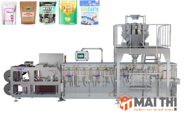 Máy đóng gói túi tự đứng có khóa kéo nằm ngang HC-180SZ/240SZ