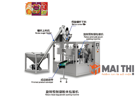 Máy đóng gói túi có sẵn dạng xoay HC-G