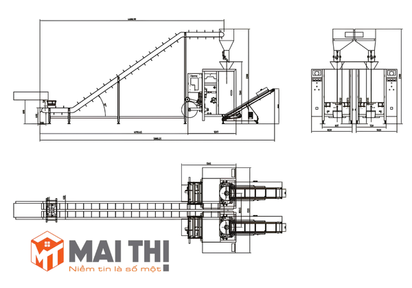 Hệ thống vận chuyển và đóng gói mì tự động