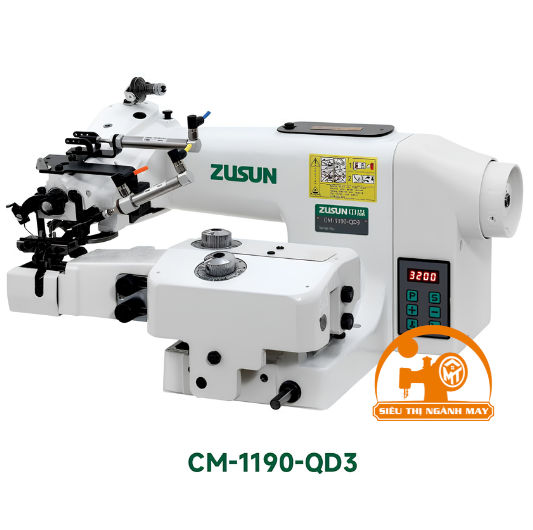 Máy xăm lai vắt gấu 2 cam điện tử Zusun CM-1190-QD3