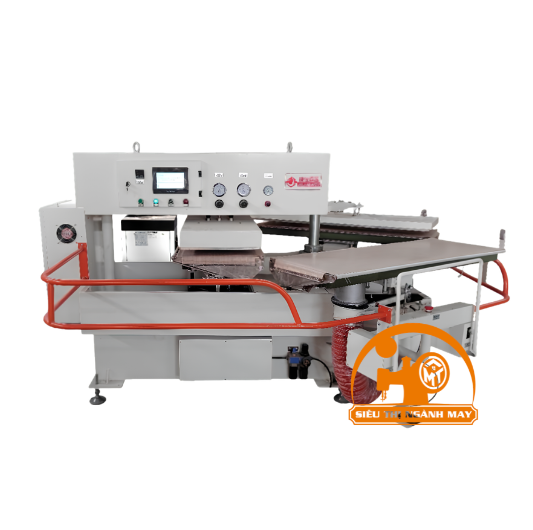 Máy ép keo xoay 3 bàn làm việc khổ lớn làm mát bằng nước Jiejiabaigu CS-1200