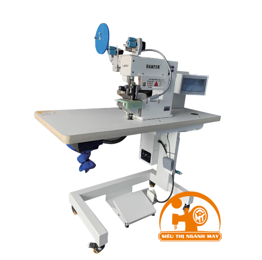 Máy dán keo cắt mép băng tải Hanfor HF-801