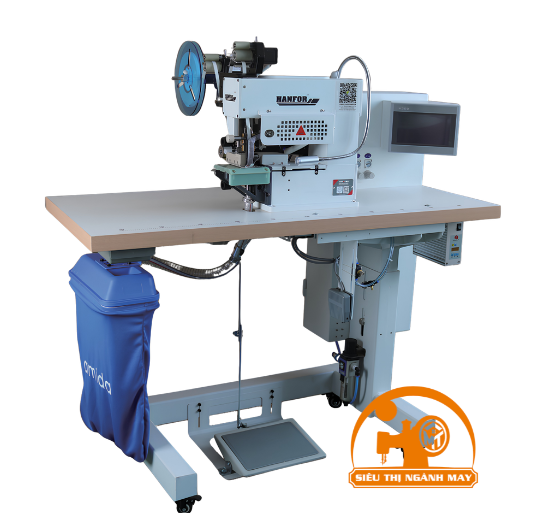 Máy dán keo cắt mép gập viền đa năng Hanfor HF-804
