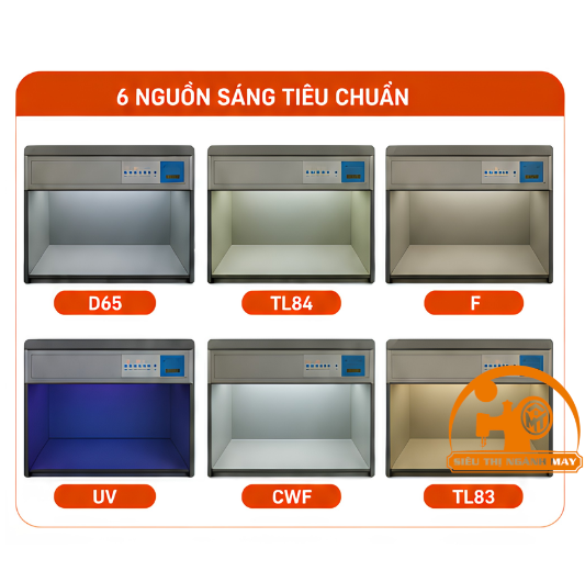 Tủ đèn kiểm tra màu 6 nguồn sáng Tilo P60(6)
