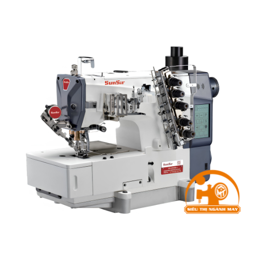 Máy may công nghiệp trần đè đầu vuông điện tử Sunsir V5-01CBx356/EST-II