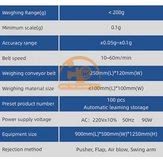 Máy cân kiểm tra trọng lượng tự động Chaoqiang CQ-XP1010