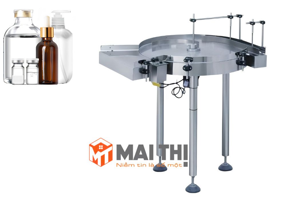 Bàn xoáy cấp chai và sắp xếp chai dạng mâm tròn tự động T