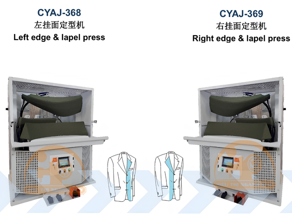 Máy ép định hình ve áo và thân trước vest công nghiệp Jiejiabaigu CYAJ-368 / CYAJ-369