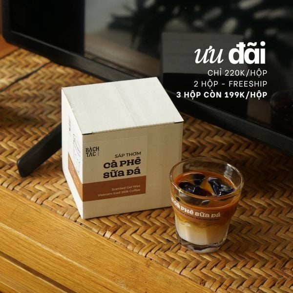  SÁP THƠM CÀ PHÊ SỮA ĐÁ - THƠM PHÒNG, LÀM QUÀ TẶNG 