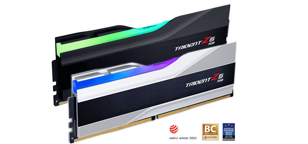 Ram GSkill Trident Z5 RGB 32GB | 2x16GB, DDR5, 6000MHz, Intel XMP (F5-6000J3636F16GX2-TZ5RK)