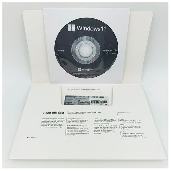 Phần mềm bản quyền Windows 11 Pro 64bit Eng Intl 1PK DSP OEi DVD