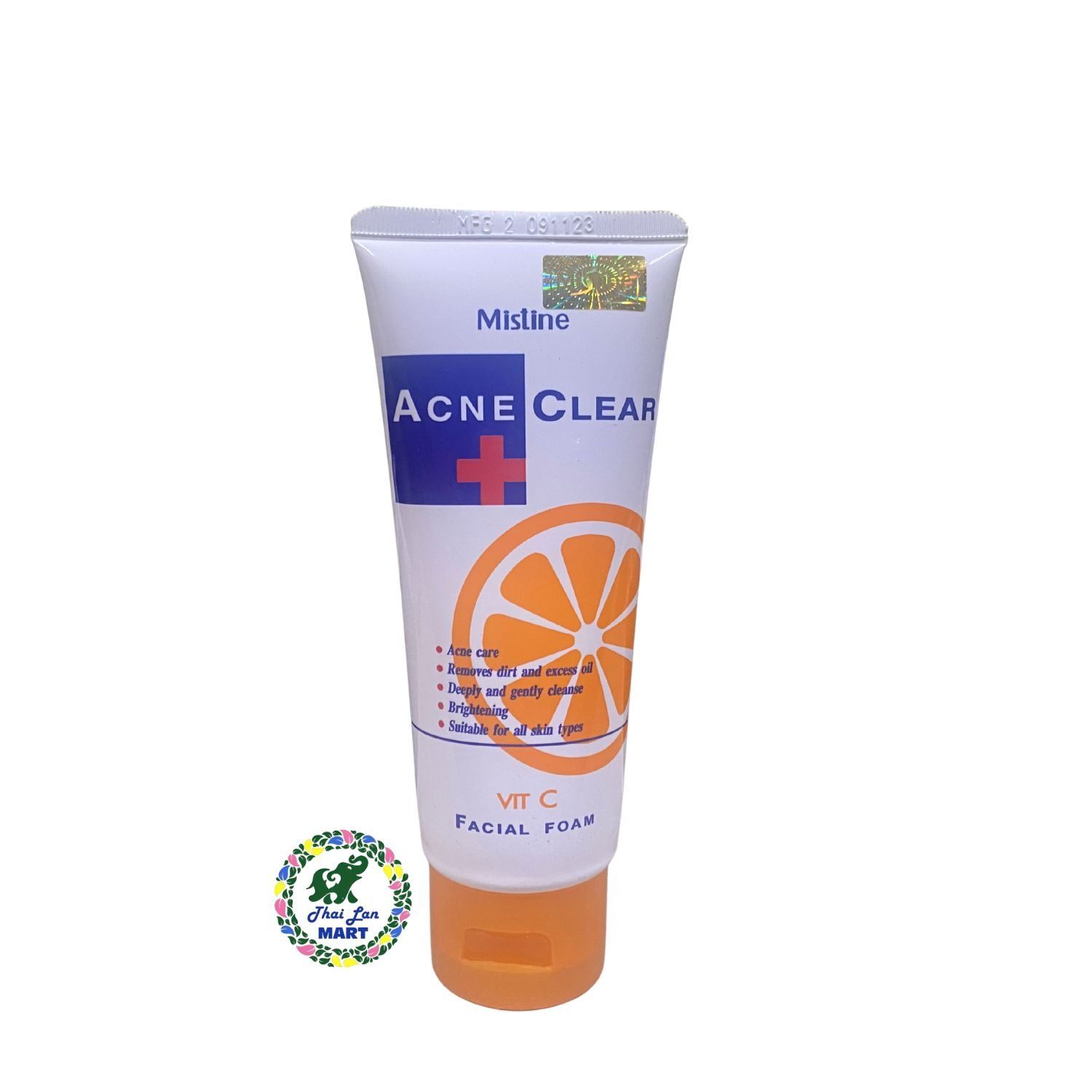  Sữa rữa mặt lột mụn mistine acne clear facial foam giúp da sạch hết mụn hàng nội địa chính hãng thái lan 