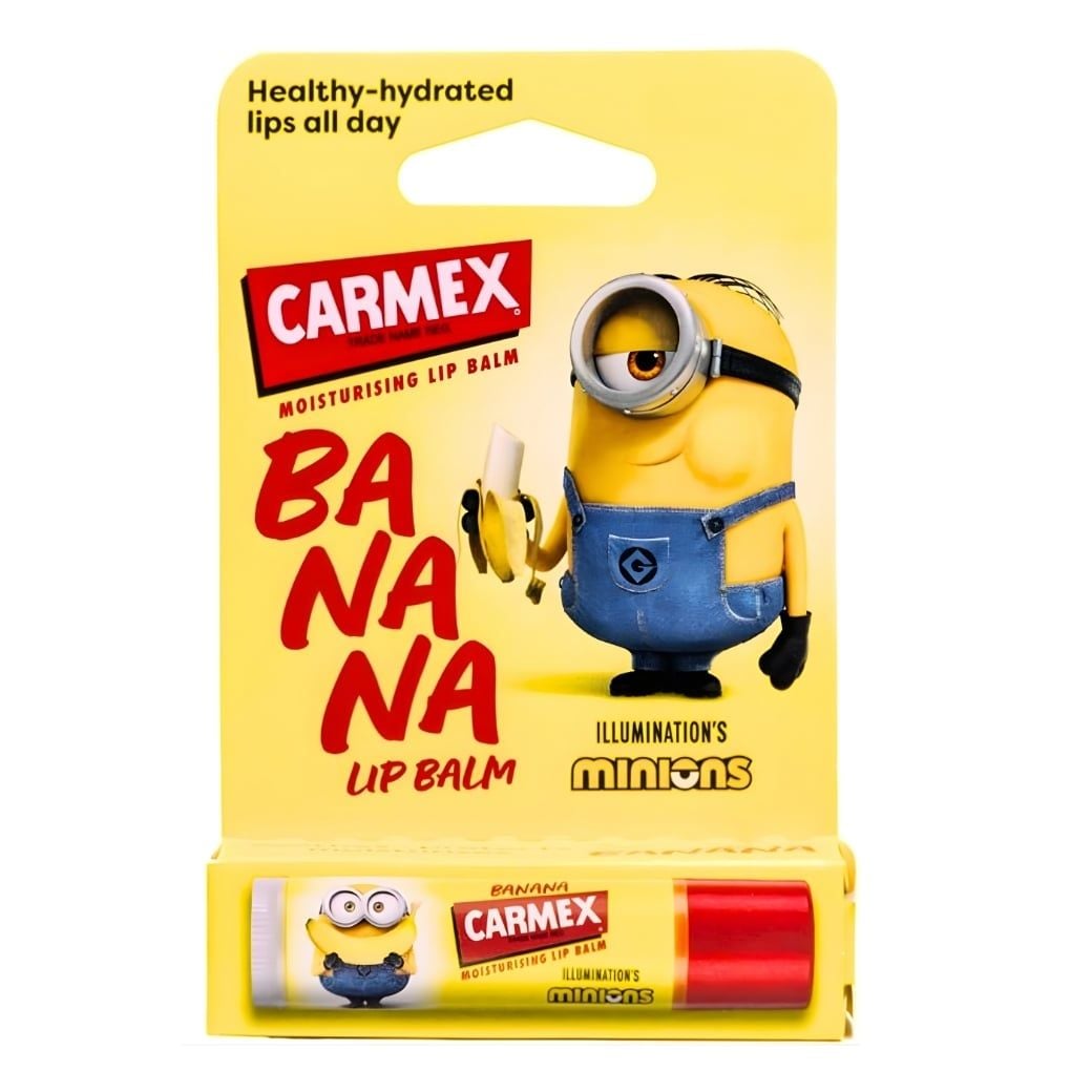  Son Dưỡng Môi Carmex Banana, Dạng Thỏi, Set Lẻ Có Hộp 