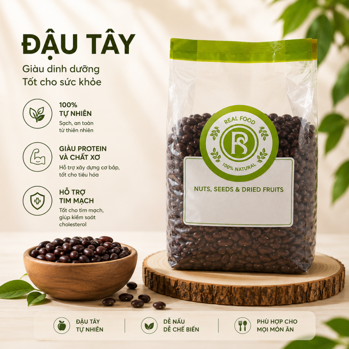  Hạt Đậu Tây RealFoodStore 
