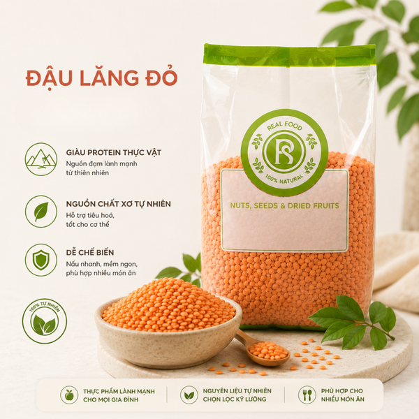  Đậu Lăng Đỏ Nguyên Hạt RealfoodStore 