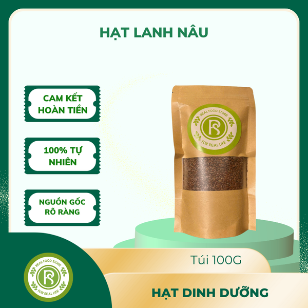  Hạt Lanh nâu Real Food 