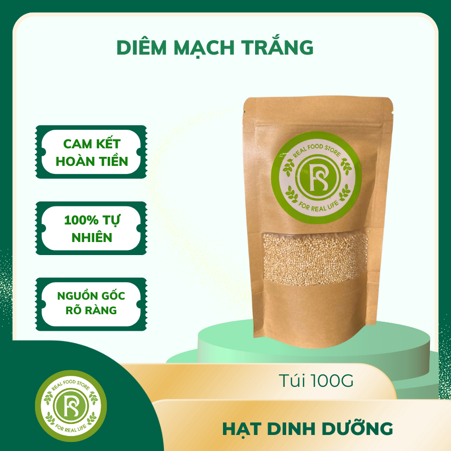  Diêm mạch trắng Real Food 
