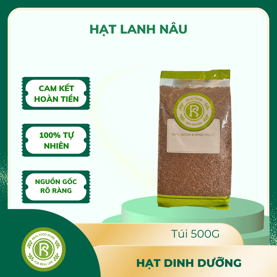  Hạt Lanh nâu Real Food 