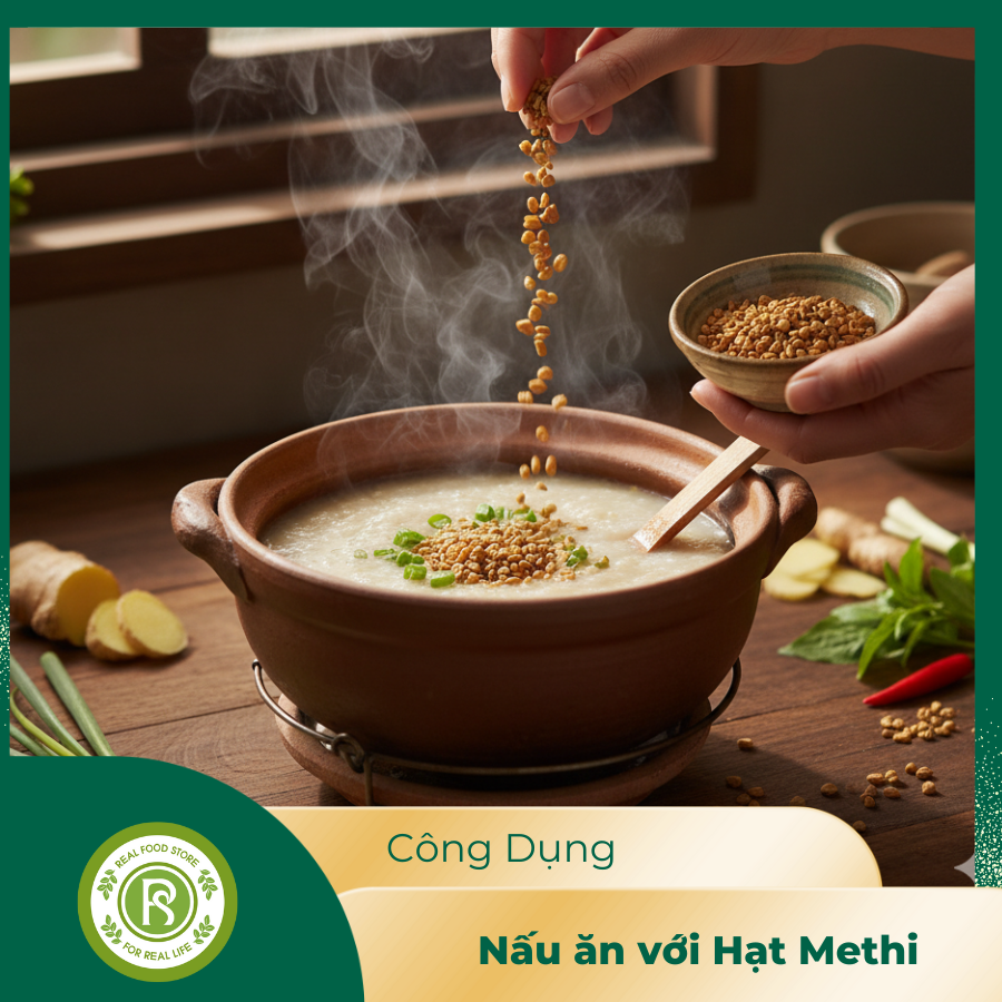  Hạt Methi nguyên chất Real Food 