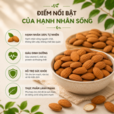  Hạnh Nhân Sống Nhập Khẩu Úc RealFoodStore 