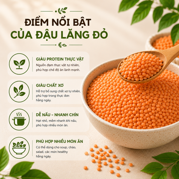  Đậu Lăng Đỏ Nguyên Hạt RealfoodStore 