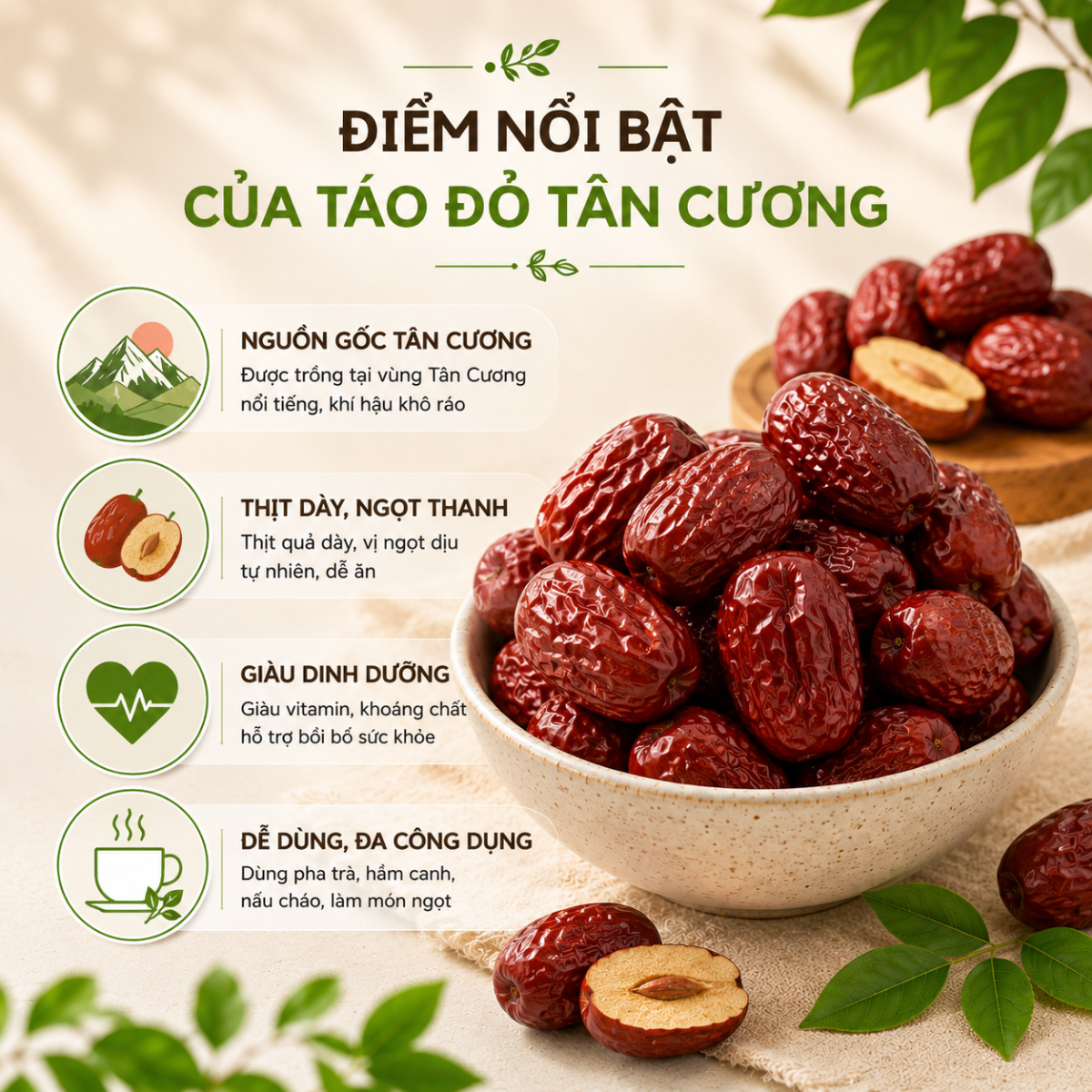  Táo Đỏ Sấy Khô RealFoodStore 