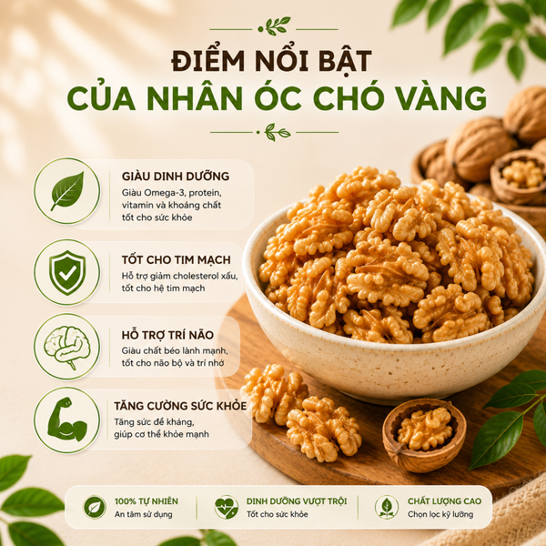  Nhân Óc Chó Vàng  RealFoodStore 