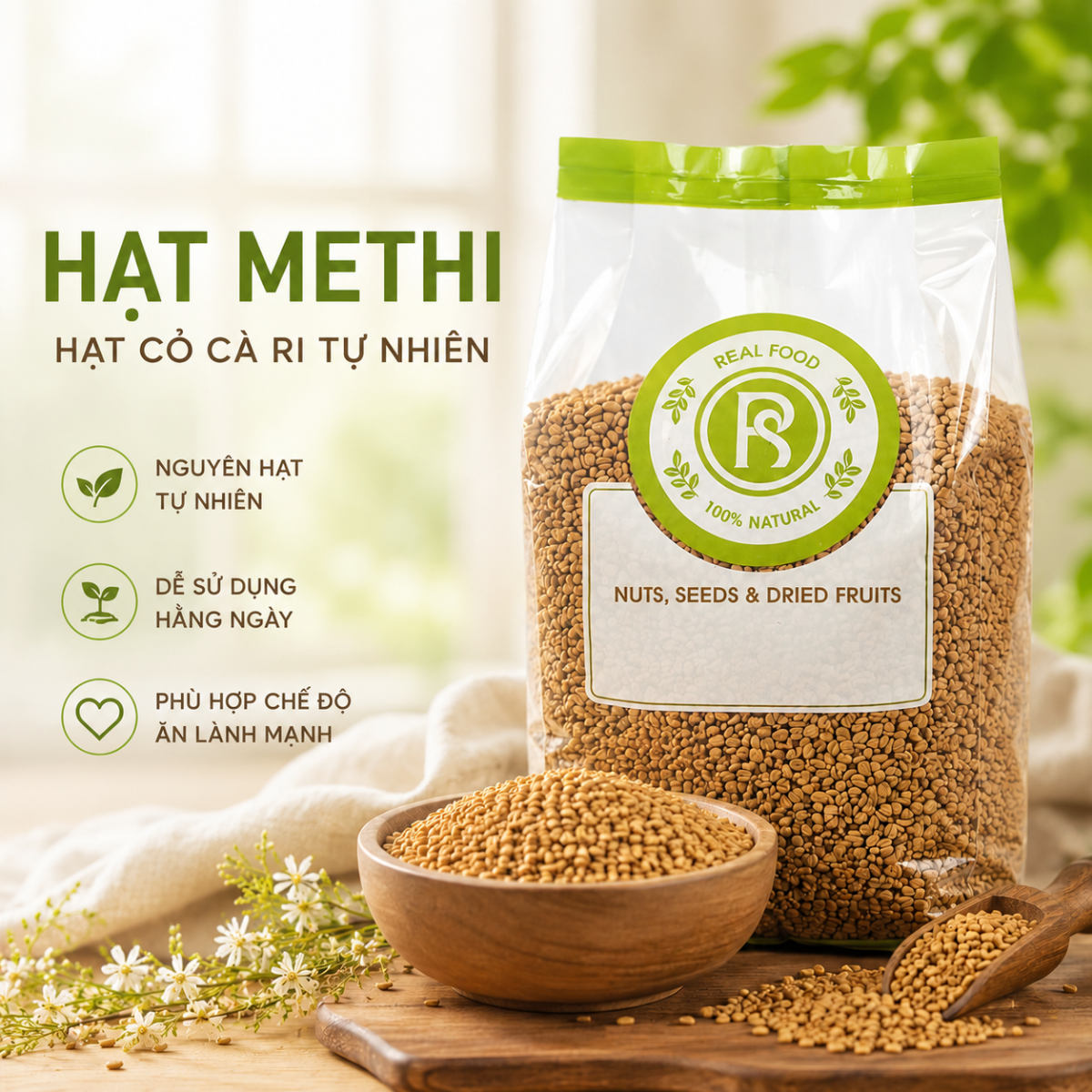  Hạt Methi RealFoodStore 