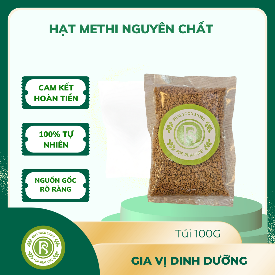  Hạt Methi nguyên chất Real Food 