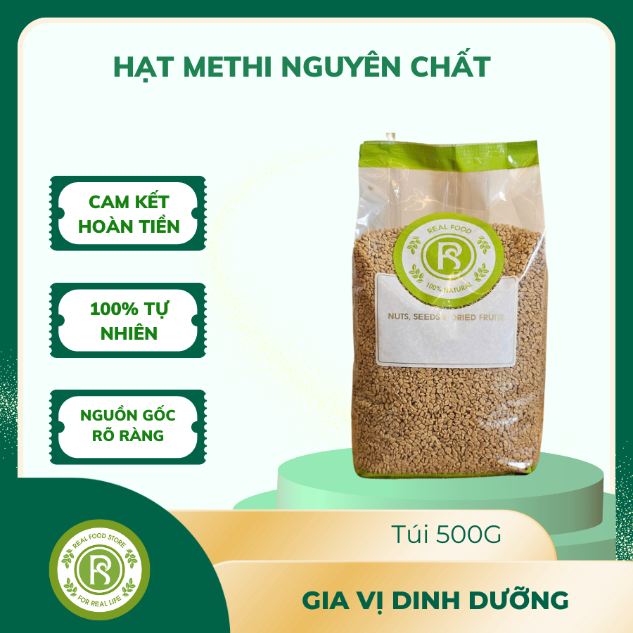  Hạt Methi nguyên chất Real Food 