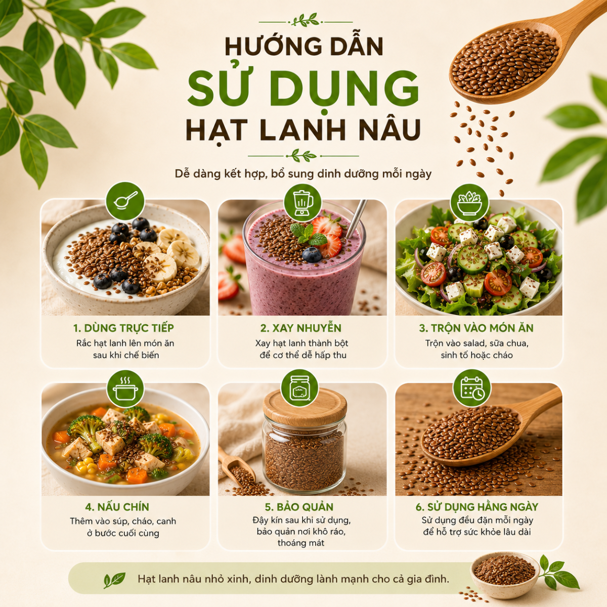  Hạt Lanh Nâu RealFoodStore 