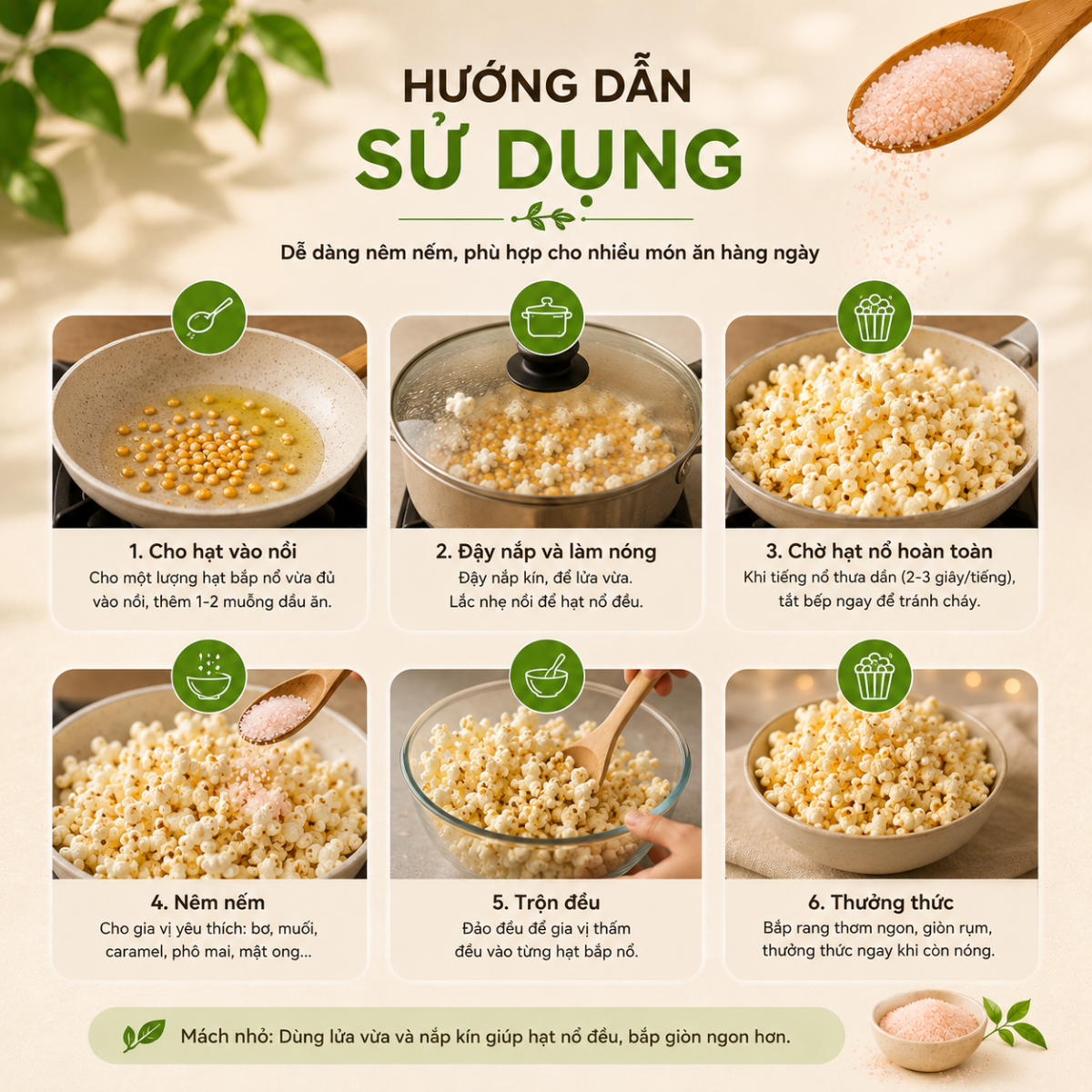  Hạt Bắp Nổ RealFoodStore 