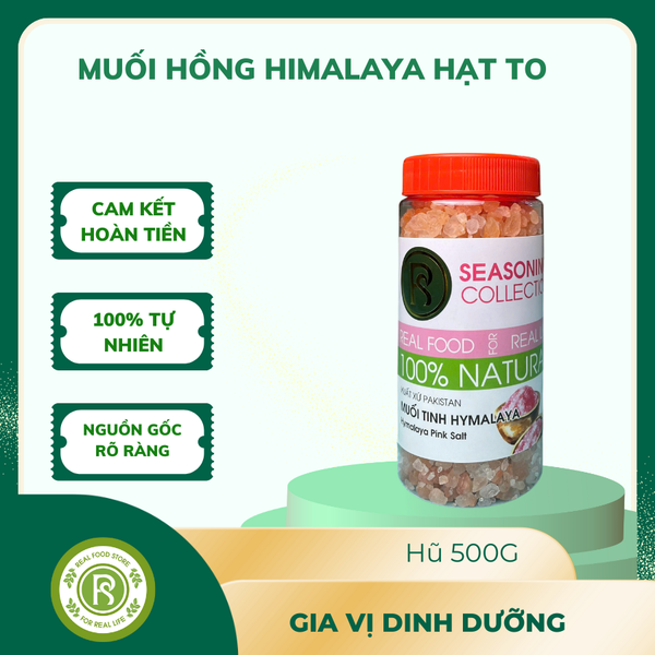  Muối hồng Hạt to Hymalaya Real Food 