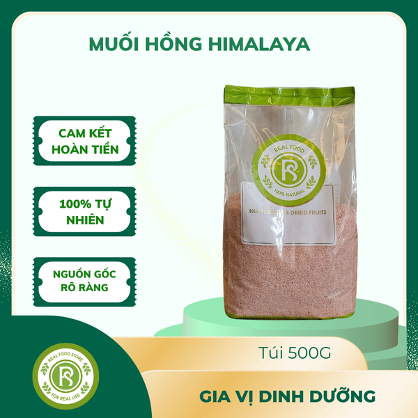  Muối Hồng Himalaya Mịn Nguyên Chất Real Food 