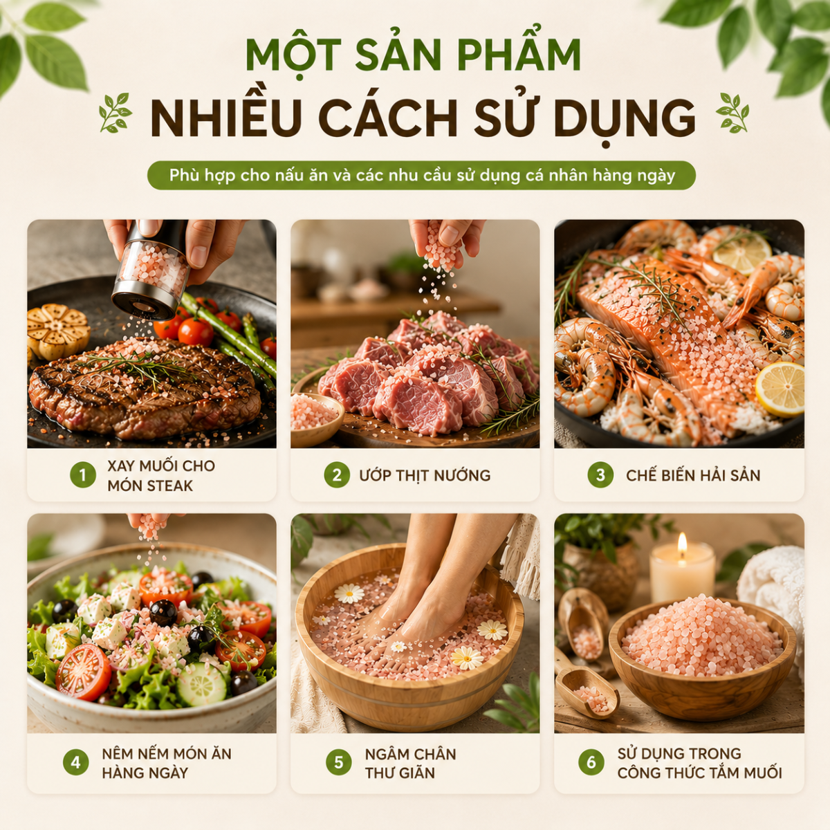  Muối Hồng Himalaya Hạt To Realfood 